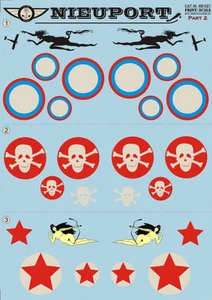 Print Scale 48-021 - 1/48 Decal for Nieuport Part 2 - Picture 1 of 12