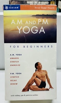 A.M. And P.M. Yoga for Beginners (VHS, 2-Tape Set) NEW SEALED!!! - Image 1 of 4