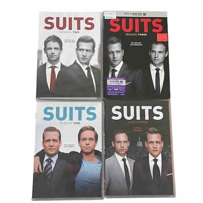 Suits TV Show Seasons 1, 2,3, & 4 (DVDs). - Image 1 of 3