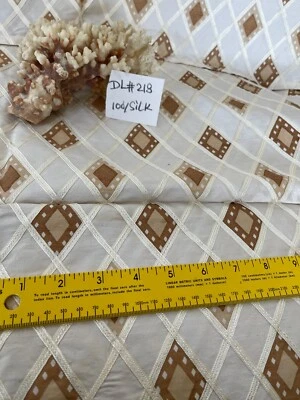 Designer Quality 100% Silk Shantung Novelty fabrics!!! - Image 1 of 4