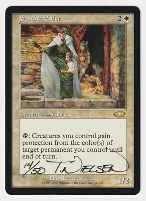 Signed Samite Elder Proof MP Planeshift Artist Terese Nielsen MTG Magic AP 14/50 - Image 1 of 2