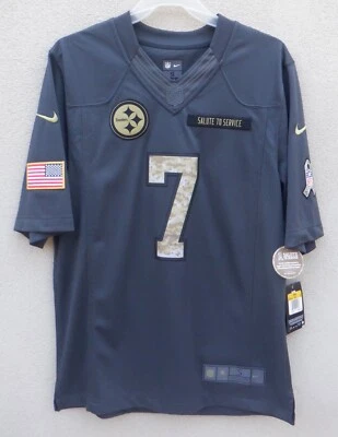 Camiseta deportiva para hombre Nike S Ben Roethlisberger Salute To Service gris $160 - LEER Foto 1 de 4