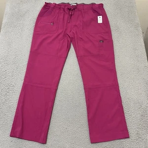Koi Lite Peace Scrub Pants Womens XL Pink Slim Fit 721-R Stretch New - Picture 1 of 21