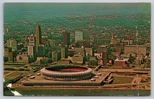 Postcard Ohio Cincinnati Riverfront Stadium Cinergy Field Reds Bengals c1970s OH - Picture 1 of 2