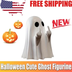 LOTE de estatuilla fantasma de Halloween - estatua de dedo medio de resina para decoración espeluznante - Imagen 1 de 9