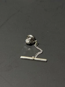 Vintage 14K Weißgold Diamant Krawattennadel - Bild 1 von 19