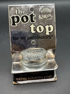 Vintage Percolator Coffee Pot Glass Top - The Pot Top Replacement Part NOS - Picture 1 of 5