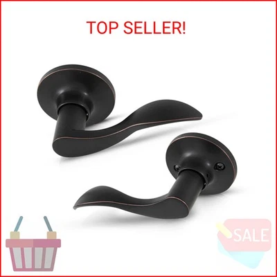 Cajas fuertes y cerraduras de puerta Honeywell - Manija de puerta con palanca ondulada con interior sin bloqueo  Foto 1 de 2