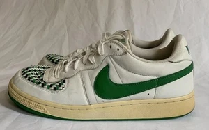 Rare Nike Low Legend Men’s White/Green/Black Woven Front Shoes Size 12 -S08 - Picture 1 of 10