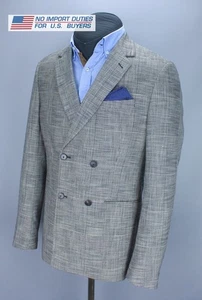 Reiss Double Breasted Prince Of Wales Check Blazer Jacket Size 40* Wool-Blend - Picture 1 of 24