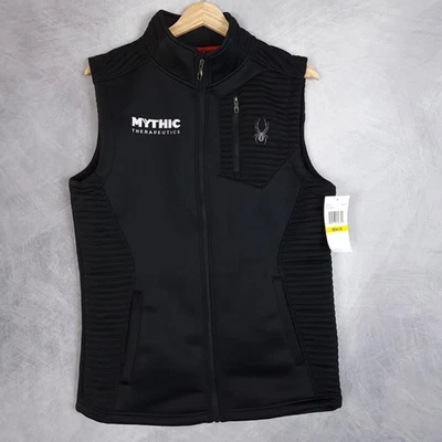 Spyder Vest Mens Medium Black Softshell Venom Vest Mythic Therapeutics Logo - Image 1 of 4