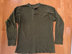 LL Bean Two-Layer River Drivers Mens XL Tall Green Wool Blend Sweater Shirt - Picture 1 of 4