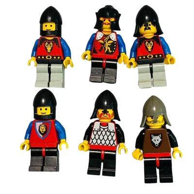 LEGO Castle Minifigures x6: Dragon Knights Wolfpack Royal Lion Crusaders - Image 1 of 4