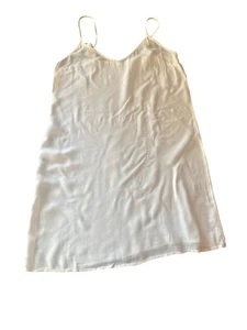 Free People weißes Schlupfkleid XS Spaghettiträger leicht zum Lagenlook - Bild 1 von 4