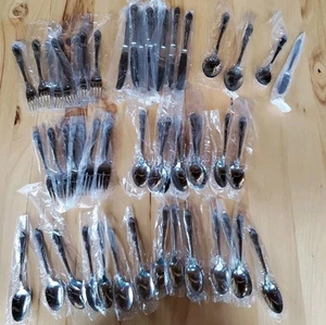 Vintage New Sealed 52 pc WM A Rogers Oneida Fenway Stainless Steel Flatware Set - Picture 1 of 12