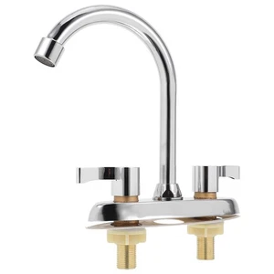 Grifo fregadero de lavandería rústico de aleación para baño de agua fría 2 unidades - Imagen 1 de 12