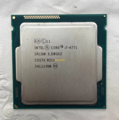Intel Core i7-4771 FCLGA1150 3.5GHz 4C/8T 8MB 5GT/s 84W CPU Processor SR1BW - Image 1 of 4