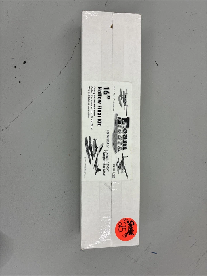 Foam Floats 16" Foam Float Set For R/C Model Aircraft New In Sealed Box - Image 1 of 2