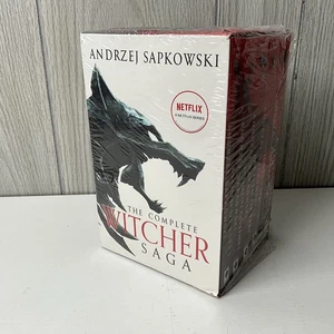 The Complete Witcher Saga 5 Paperback Book Box Set Andrzej Sapkowski - NEW - Picture 1 of 4