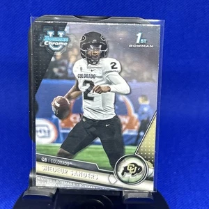 2023 Bowman Chrome U Football SHEDEUR SANDERS 1st Bowman Rookie #16 Browns RC - Picture 1 of 2