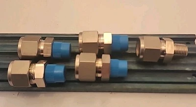 Lot Of [5] Swagelok SS-810-1-4 Male Tube Fitting 1/2" Tube Comp x 1/4" NPT - Image 1 of 3
