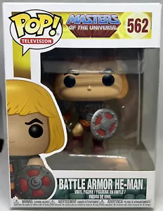 FUNKO POP TELEVISION MASTERS OF THE UNIVERSE MOTU BATTLE ARMOR HE-MAN 562 VINYL - Imagen 1 de 9