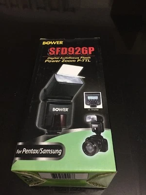 Bower SFD926P Power Zoom Flash for Pentax & Samsung SLR Cameras - Image 1 of 4
