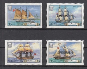 KX20238/ TUVALU – BOATS – Y&T # 363 / 366 COMPLETE MINT MNH SPECIMEN - Picture 1 of 2