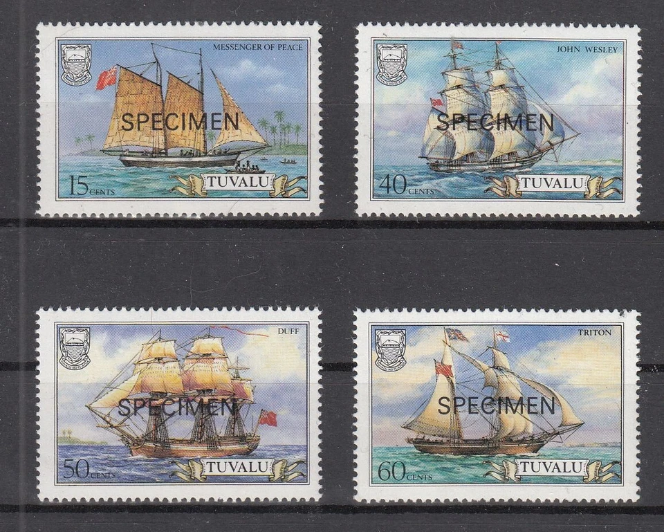 KX20238/TUVALU - BARCOS - Y&T # 363 / 366 COMPLETO COMO NUEVO MNH ESPÉCIMEN Foto 1 de 2