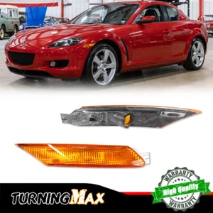 For 04-08 MAZDA RX8 RX-8 Amber Corner Side Markers Indicator Lights Left Right - Bild 1 von 8