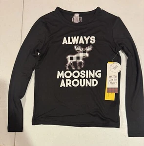 Mooing Around Youth Size Small Christmas Shirt - Picture 1 of 2