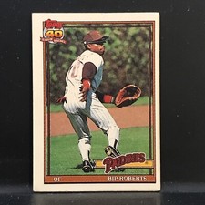 1991 Topps Cracker Jack Baseball 2nd Series Bip Roberts #31 Padres
