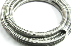 Manguera de carrera trenzada de acero 12an 30r9 etanol E85 metanol diésel compatible 20 ft - Imagen 1 de 1