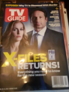 TV Guide David Duchovny Gillian Anderson January 18-31 2016 053122EBNON - Picture 1 of 1