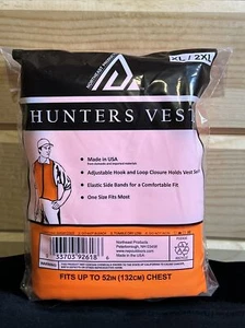 Hunter Safety Vest Blaze Orange XL/2XL New Factory Seal Pack - Picture 1 of 2