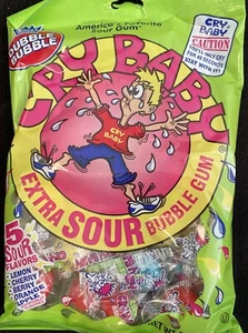 Cry Baby Extra Sour Bubble Gum - Lot of 6 Bags-Candy - Free Shipping - Picture 1 of 3
