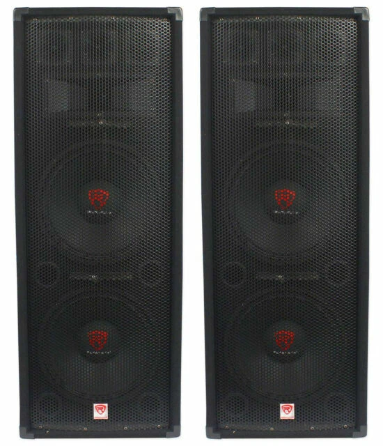 Rockville RSG1228 2000W 12” Passive Speaker - Black, Pack of 2