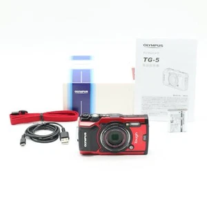 Olympus Tough TG-5 Digital Camera 12.0MP GPS Waterproof Red w/Box adapter - Picture 1 of 7