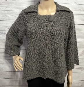 Maglione cardigan Un1Deux2Trois3 taglia euro 38 40 grigio maglia boulce misto lana 123 - Foto 1 di 14