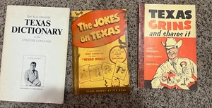 LOT of (3) Vintage 1960's TEXAS Humor Jokes Books Fully Illustrated - Picture 1 of 3