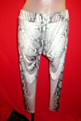 Pantalones de mezclilla elásticos con estampado de piel de serpiente gris plateado GUESS MARCIANO medianos Foto 1 de 4