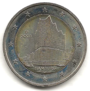 2 Euro  Deutschland 2023 "HAMBURG"  Mzz. D   unzirkuliert - Bild 1 von 1