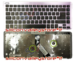Tastiera Completa di Frame Lilla Acer Aspire V5-431 | MP-11F7 | Nordic MS2360 - Bild 1 von 1