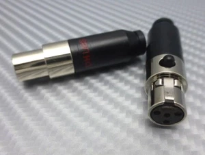 DH Labs Mini XLR Audeze Headphone connectors DIY headphone cable - Picture 1 of 6