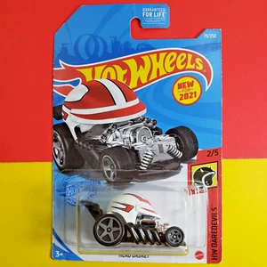 Hot Wheels 2021 - Junta de culata 75/250 - Casco coche blanco - HW Daredevils 2/5 nuevo en paquete - Imagen 1 de 6