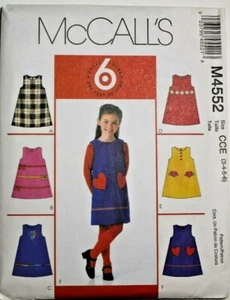 McCall's 4552 Mädchen Pullover Schnittmuster in 6 Styles mit Borte Variationen 3-4-5-6 - Bild 1 von 2