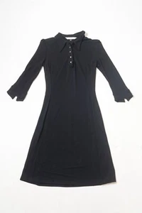 Diane Von Furstenberg Rayon Black Dress Size 2 - Picture 1 of 10