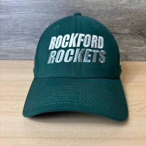 Rockford Rockets Hat Cap Fitted M/L Green Minnesota High School New Era - Picture 1 of 9