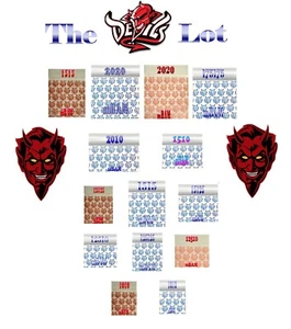 100 Stück Red & Blue Devils Apple Zip Mini Baggies 1010 bis 2020 - Bild 1 von 11