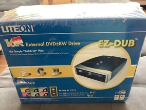 LiteOn SHW-160P6SU06C 16X EXTERNAL DVD + -RW DRIVE EZ-DUB - NEW SEALED - Picture 1 of 4